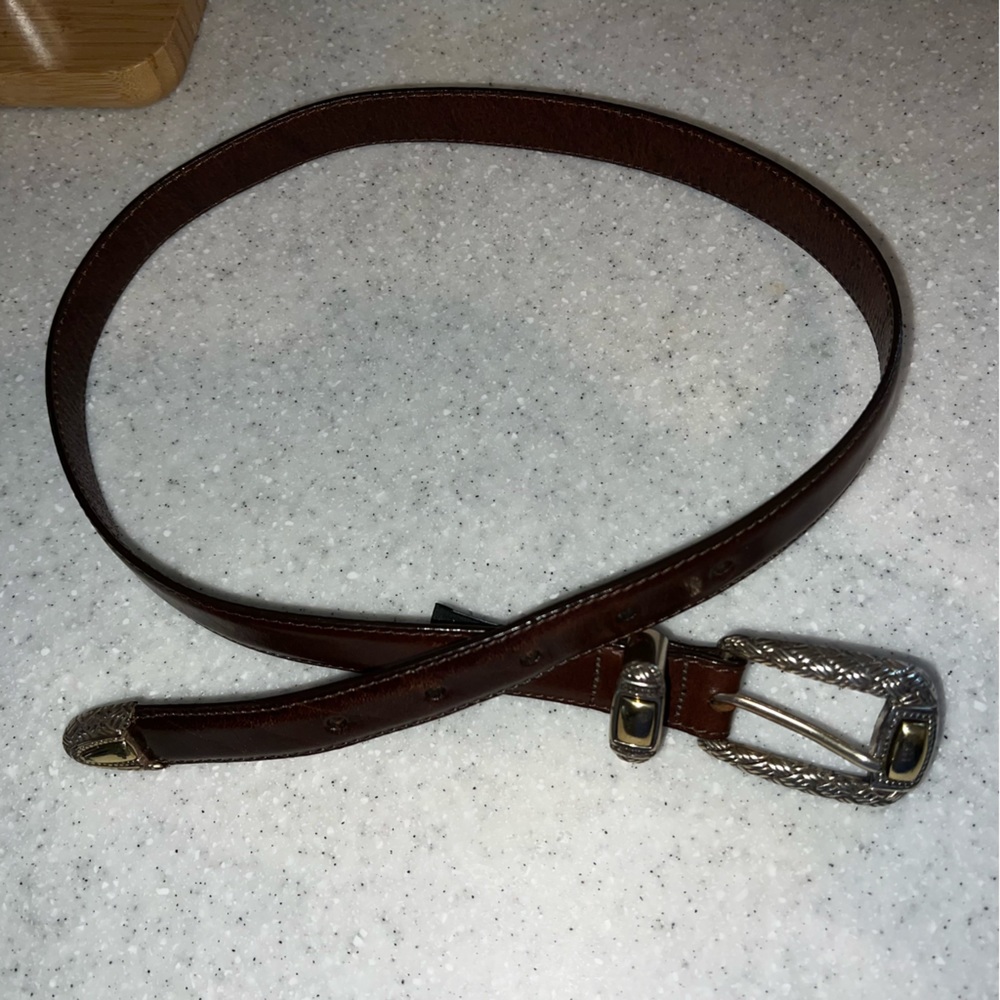 Brighton Leather Belt - Two-tone hardware